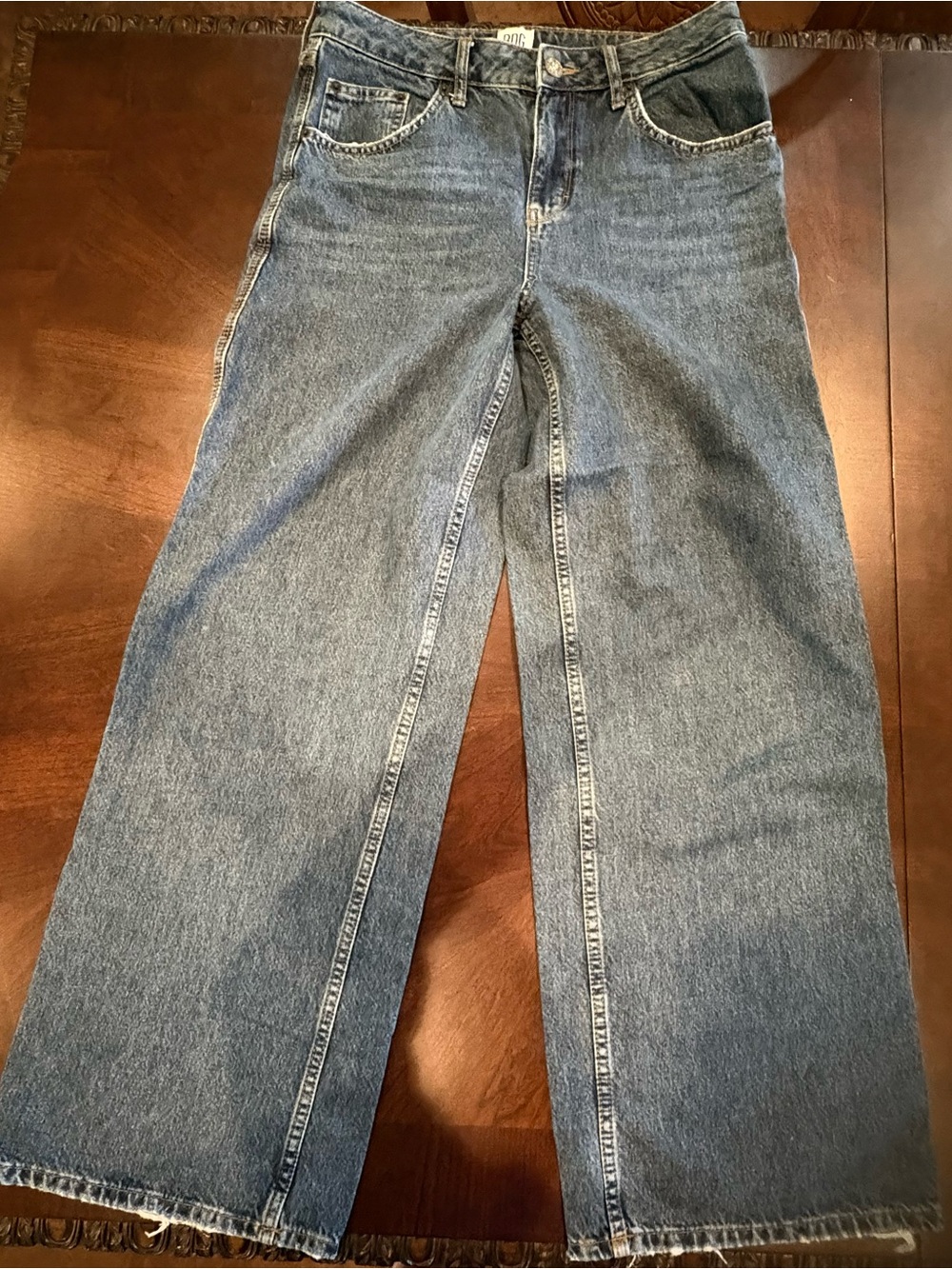 BDG Women’s Wide Leg Blue Denim Jeans